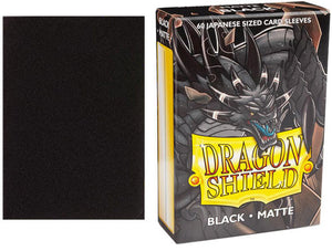 Dragon Shield Matte Japanese Size Sleeves 60ct Black (11102) Supplies Arcane Tinmen   