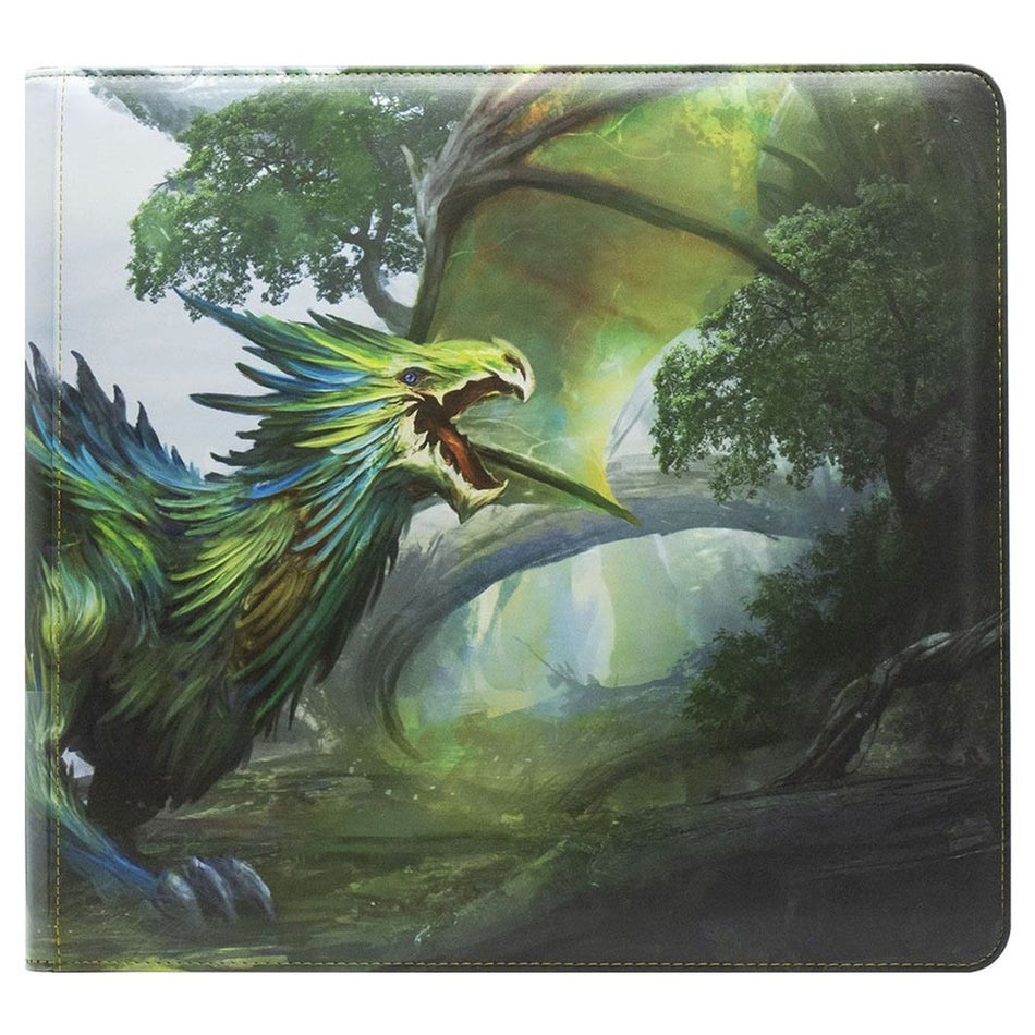 Dragon Shield Card Codex Zipster XL 3-Ring Binder 3x4 Olive (38101) Supplies Arcane Tinmen   
