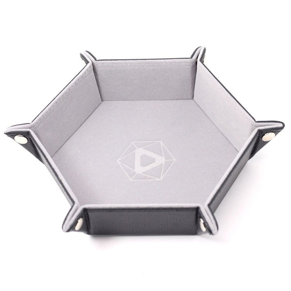Die Hard Dice Hex Folding Dice Tray Grey Home page Other   