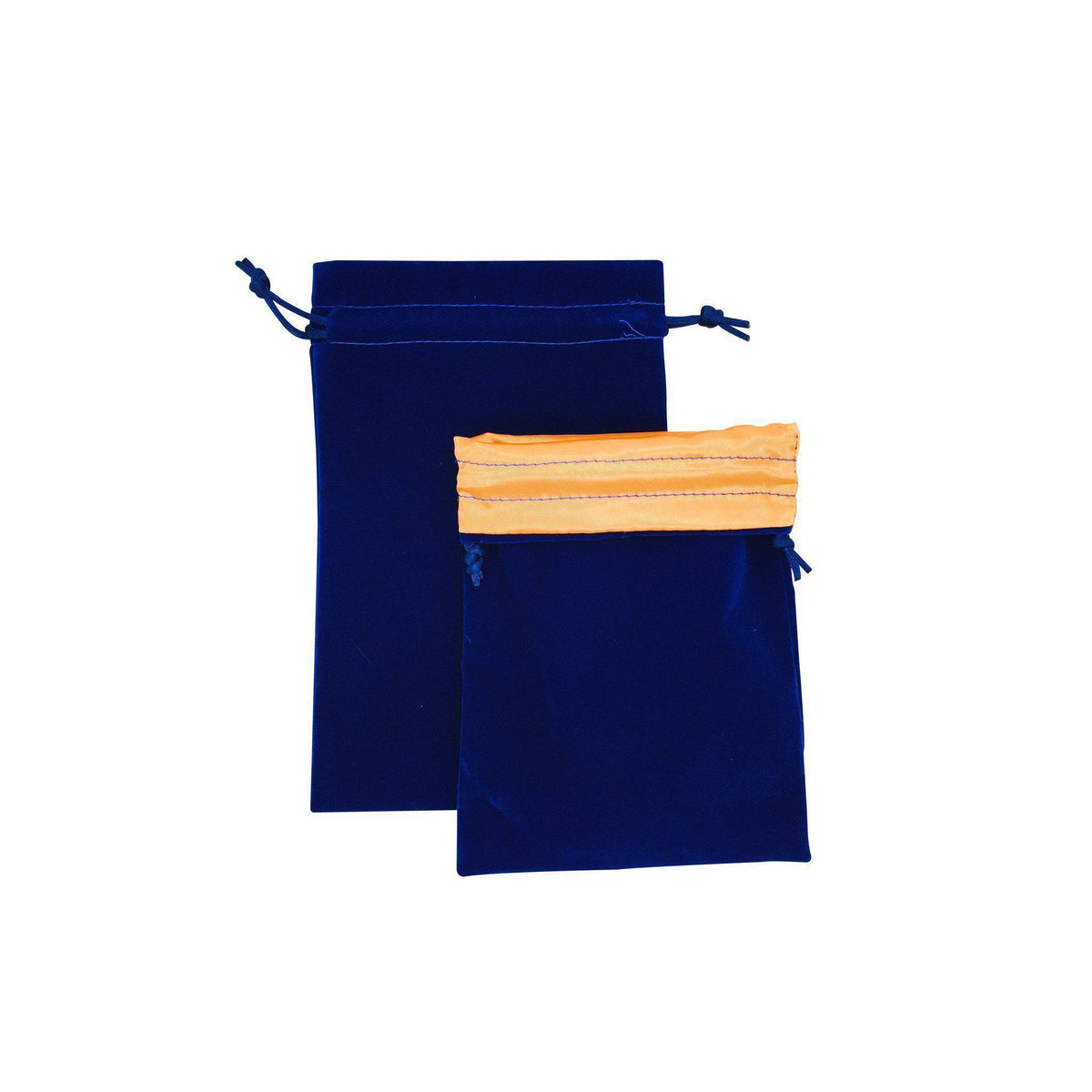Norse Foundry Velvet Dice Bag - Blue w/ Orange Satin Dice Norse Foundry