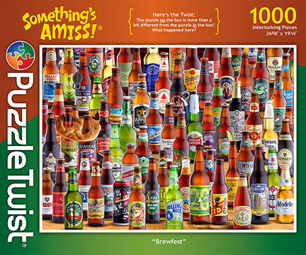 Puzzle Twist Something's Amiss 1000 Piece Brewfest  Common Ground Games   