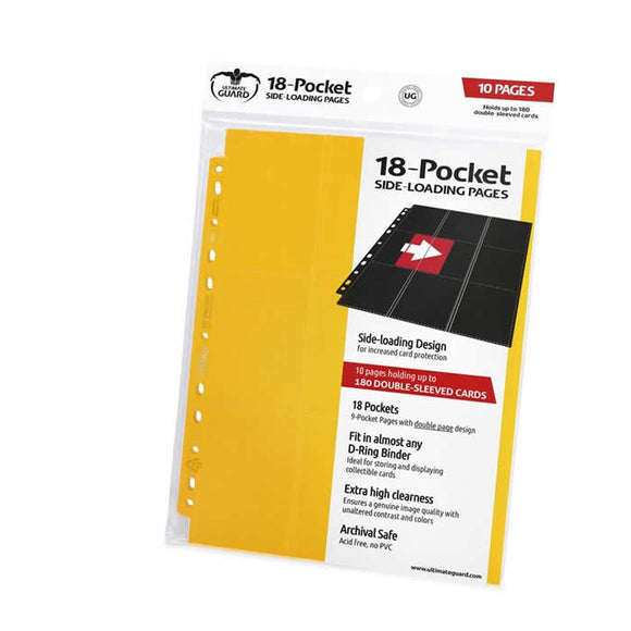 Ultimate Guard 18pkt Sideload Pages 10ct Yellow (10409) Home page Ultimate Guard   