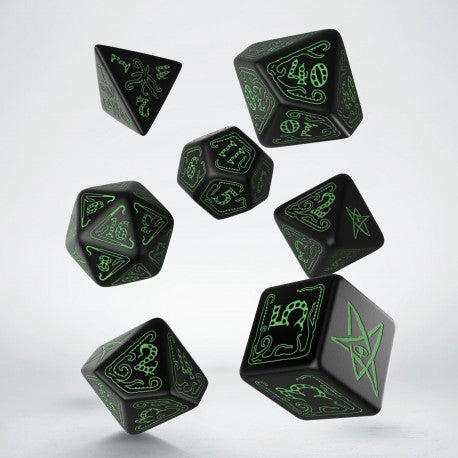 Q-Workshop Call of Cthulhu Black/Green 7ct Polyhedral Set Home page Q Workshop   