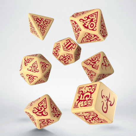 Q-Workshop Call of Cthulhu The Outer Gods Nyarlathotep 7ct Polyhedral Set Dice Q Workshop   