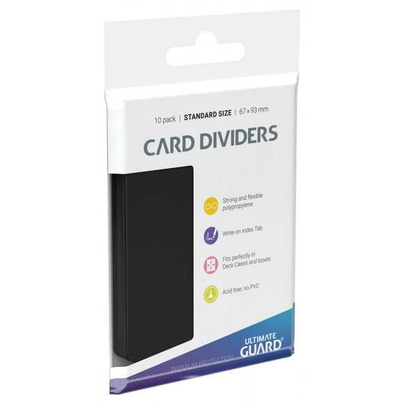 Ultimate Guard Card Dividers 10ct Black (10356) Home page Ultimate Guard   