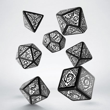 Q-Workshop Celtic 3D Revised Black/White 7ct Polyhedral Set Home page Q Workshop   