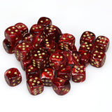 Chessex 12mm Vortex Burgundy/Gold 36ct D6 Set (27834) Dice Chessex   
