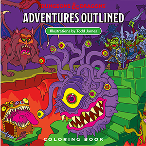 D&D Adventures Outlined Coloring Book Home page Wizards of the Coast   