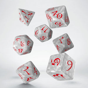 Q-Workshop Classic RPG Pearl/Red 7ct Polyhedral Set Home page Other   