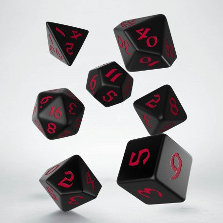 Q-Workshop Classic Runic Black/Red 7ct Polyhedral Set Home page Other   