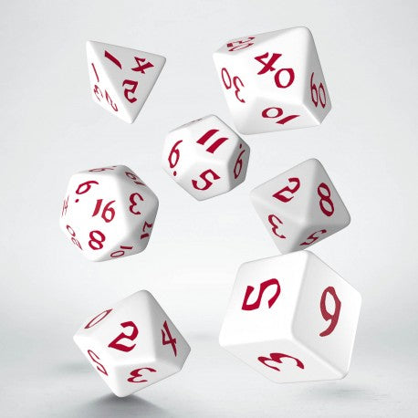 Q-Workshop Classic Runic White/Red 7ct Polyhedral Set Home page Other   