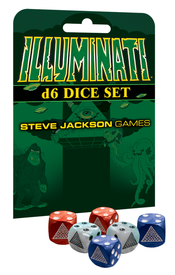 Illimunati D6 Dice Set Home page Steve Jackson Games   