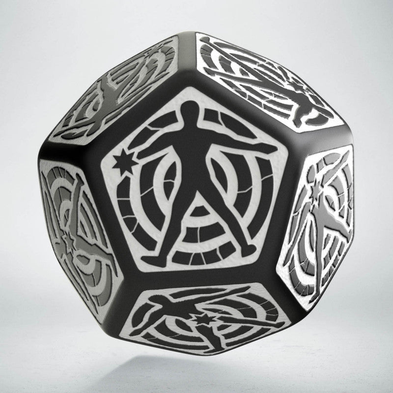 Q-Workshop Hit Location Die Black with White Dice Q Workshop
