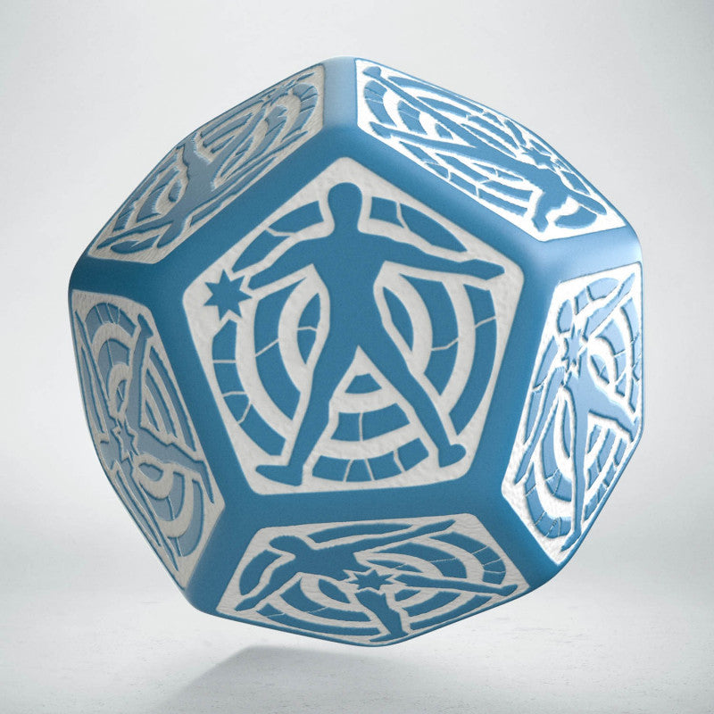 Q-Workshop Hit Location Die Blue with White Dice Q Workshop