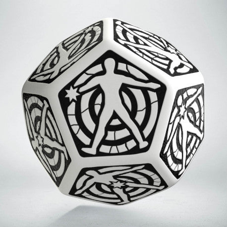 Q-Workshop Hit Location Die White with Black Dice Q Workshop