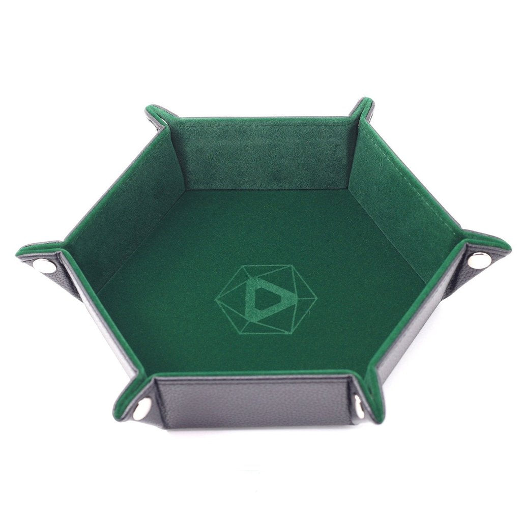 Die Hard Dice Hex Folding Dice Tray Green Dice Die Hard Dice