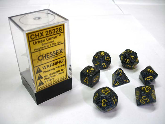 Chessex Speckled Urban Camo 7ct Polyhedral Set (25328) Dice Chessex   