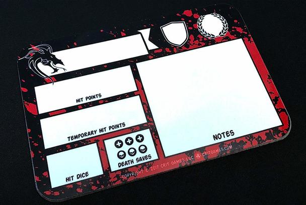 D&D 5e Dry Erase Tracker Boards Supplies Other