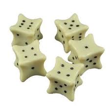 Koplow 6ct 18mm Bone Dice (04491)  Koplow Games   