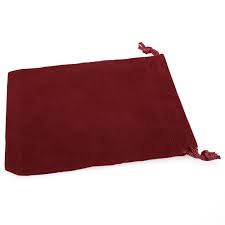 Chessex Velour Cloth Dice Bag Small Burgundy (02373) Dice Chessex   