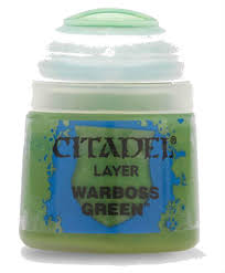 Citadel Layer Warboss Green Paints Games Workshop   