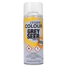 Citadel Spray Grey Seer 400ml Paints Games Workshop   