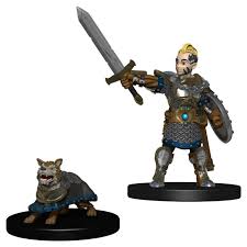 WizKids Wardlings: Boy Fighter & Battle Dog Miniatures WizKids   