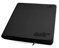 Ultimate Guard 12pkt QuadRow Zipfolio Binder Black (10342) Supplies Ultimate Guard   