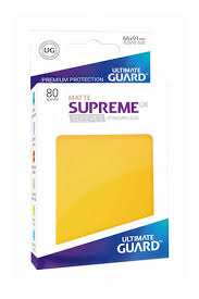 Ultimate Guard 80ct Standard Supreme UX Matte Sleeves Yellow (10565) Home page Ultimate Guard   