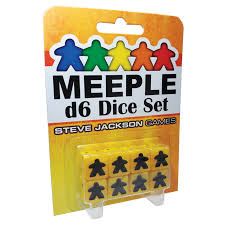 Meeple D6 Dice Set Yellow Home page Steve Jackson Games   