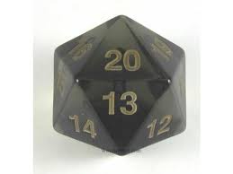 Koplow D20 55mm Spindown Smoke with Gold Home page Koplow Games   