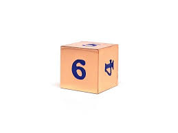 Easy Roller Rose Gold Purple Single D6 Dice Easy Roller Dice
