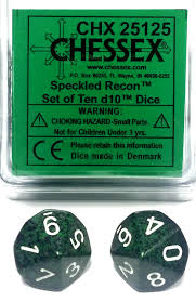 Chessex Speckled Recon 10ct D10 Set (25125) Dice Chessex   