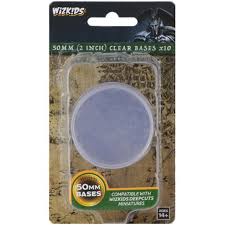 WizKids Deep Cuts Unpainted Miniatures: 50mm Round Base (10) Clear Home page Other   