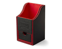 Dragon Shield Nest+ 100 Deck Box Black/Red (40204) Supplies Arcane Tinmen   