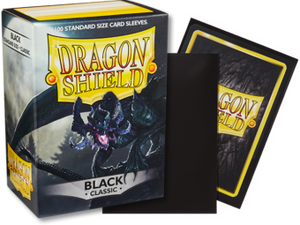 Dragon Shield Classic Black Sleeves 100ct (10002) Home page Arcane Tinmen   