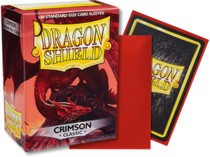 Dragon Shield Classic Crimson Sleeves 100ct (10021) Supplies Arcane Tinmen   