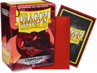Dragon Shield Classic Crimson Sleeves 100ct (10021) Supplies Arcane Tinmen   