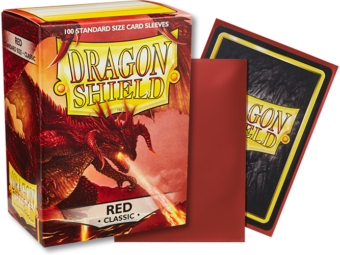 Dragon Shield Classic Red Sleeves 100ct (10007) Home page Arcane Tinmen   