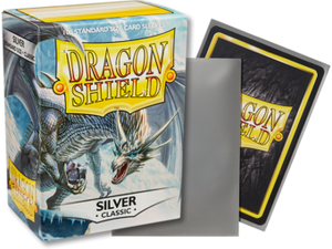 Dragon Shield Classic Silver Sleeves 100ct (10008) Supplies Arcane Tinmen   