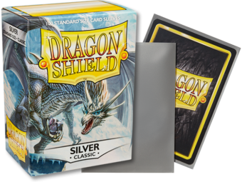 Dragon Shield Classic Silver Sleeves 100ct (10008) Supplies Arcane Tinmen   
