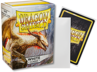 Dragon Shield Classic White Sleeves 100ct (10005) Supplies Arcane Tinmen   