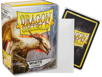 Dragon Shield Classic White Sleeves 100ct (10005) Home page Arcane Tinmen   