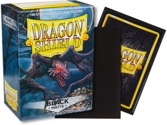 Dragon Shield Matte Standard Sleeves 100ct Black (11002) Supplies Arcane Tinmen   