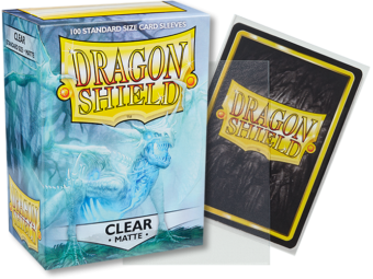 Dragon Shield Matte Standard Sleeves 100ct Clear (11001) Supplies Arcane Tinmen   