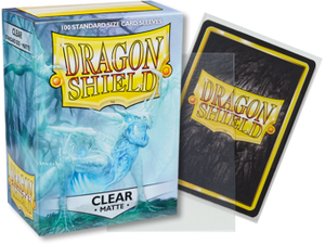 Dragon Shield Matte Standard Sleeves 100ct Clear (11001) Supplies Arcane Tinmen   