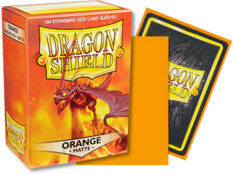 Dragon Shield Matte Standard Sleeves 100ct Orange (11013) Supplies Arcane Tinmen   