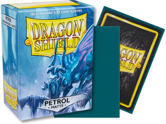 Dragon Shield Matte Standard Sleeves 100ct Petrol (11020) Supplies Arcane Tinmen   