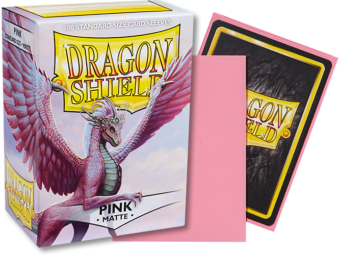 Dragon Shield Matte Standard Sleeves 100ct Pink (11012) Supplies Arcane Tinmen   