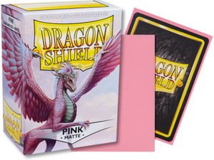 Dragon Shield Matte Standard Sleeves 100ct Pink (11012) Supplies Arcane Tinmen   